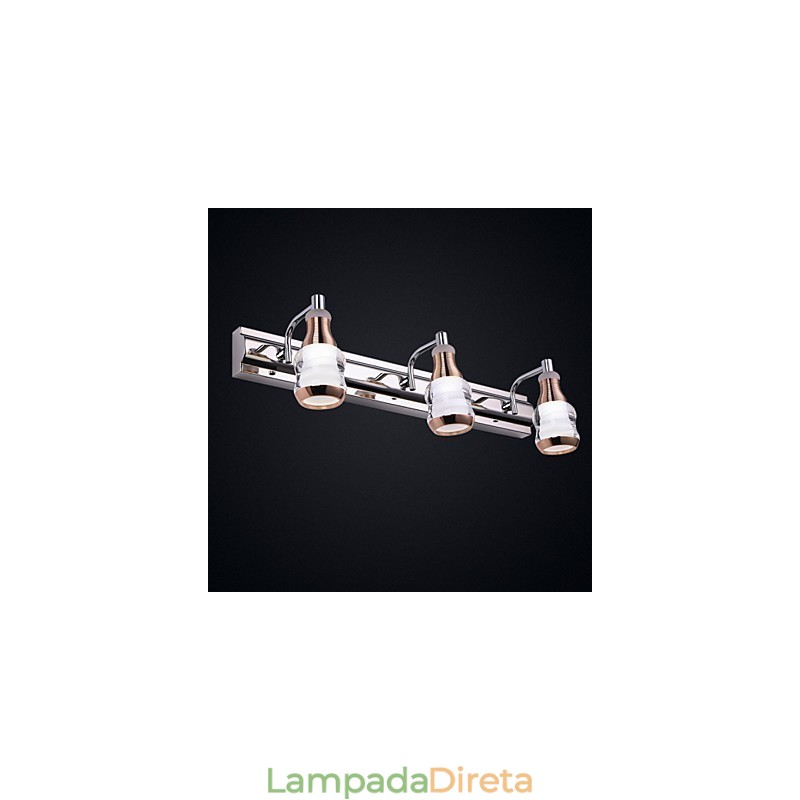 Apliques de parede Iluminação de banheiro Moderno Contemporâneo Metal