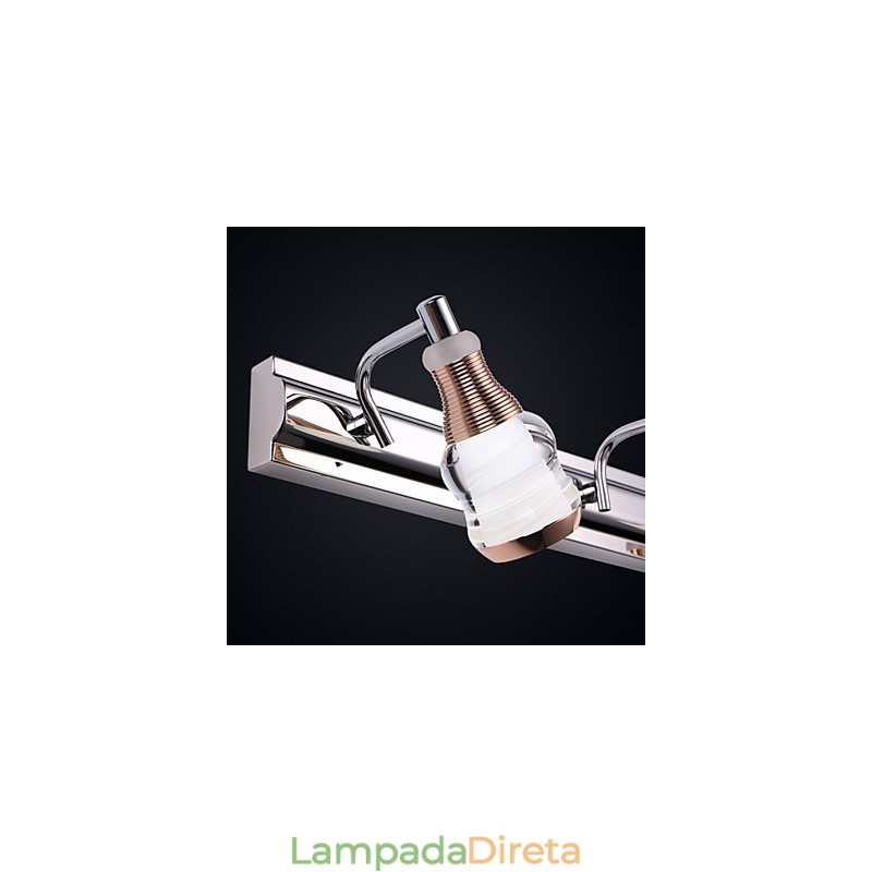 Apliques de parede Iluminação de banheiro Moderno Contemporâneo Metal