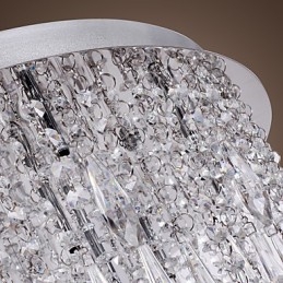Moderno Contemporâneo Cristal Cromado Montagem Embutida