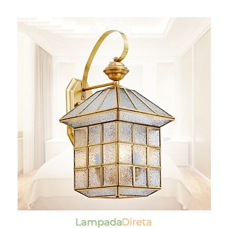 Lâmpada externa Lâmpada de jardim Lâmpada externa Lâmpada de cobre completo D Lâmpada externa Lâmpada de jardim Lâmpada externa Lâmpada de cobre completo D