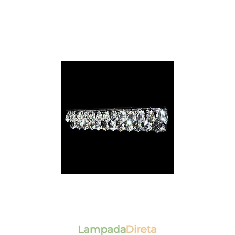 Luminárias de parede de cristal embutidas modernas contemporâneas de metal