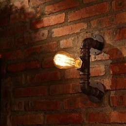 Arandelas de parede retrô estilo mini chalé rústico metal