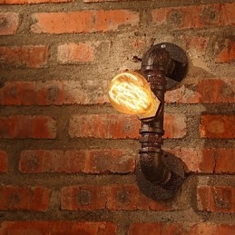 Arandelas de parede retrô estilo mini chalé rústico metal