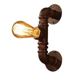 Arandelas de parede retrô estilo mini chalé rústico metal