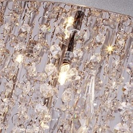 Moderno Contemporâneo Cristal Cromado Montagem Embutida