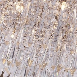 Moderno Contemporâneo Cristal Cromado Montagem Embutida