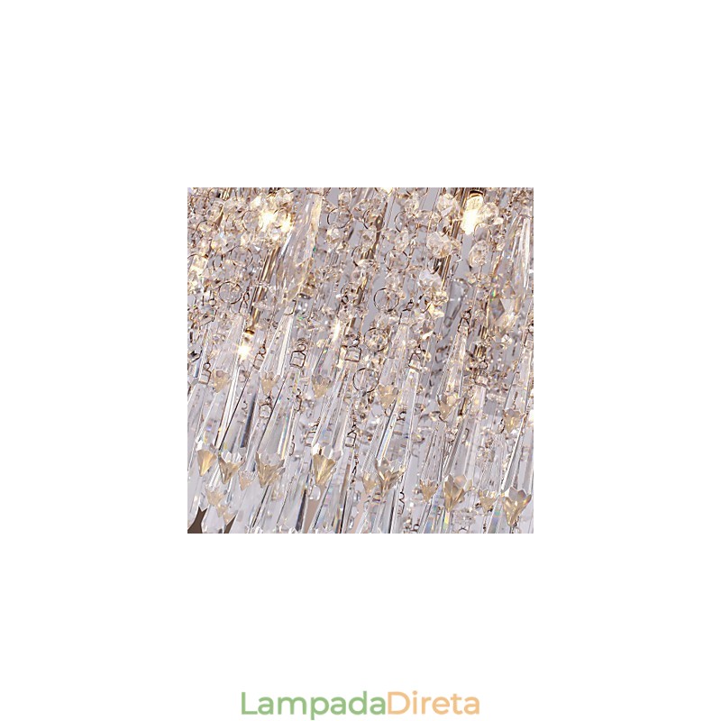 Moderno Contemporâneo Cristal Cromado Montagem Embutida