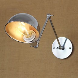 Arandelas de parede Luzes de balanço Luzes de parede de leitura Mini estilo rústico Lodge Metal