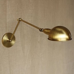 Arandelas de parede Luzes de balanço Luzes de parede de leitura Mini estilo rústico Lodge Metal