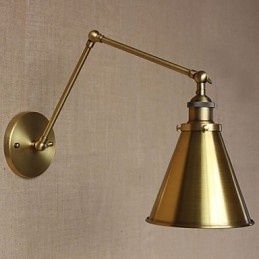Arandelas de parede Luzes de balanço Luzes de parede de leitura Mini estilo rústico Lodge Metal