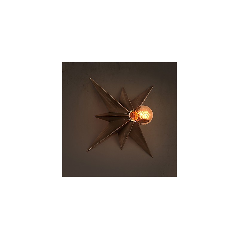 Breve iluminação de estrela de cinco pontas, luminária de parede moderna personalizada, lâmpadas de habitação infantil