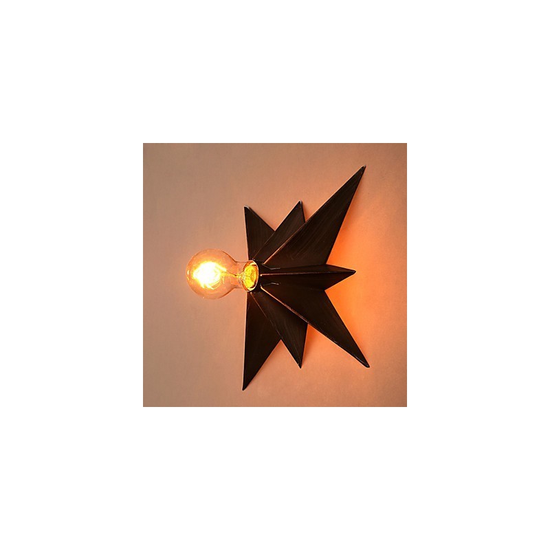 Breve iluminação de estrela de cinco pontas, luminária de parede moderna personalizada, lâmpadas de habitação infantil