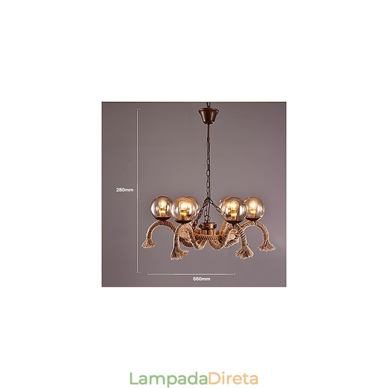 Lustre Mini Estilo Vintage Metal