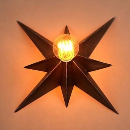 Breve iluminação de estrela de cinco pontas, luminária de parede moderna personalizada, lâmpadas de habitação infantil