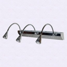 Apliques de parede de cristal Luzes de braço oscilante Luzes de parede de leitura Lodge rústico Metal