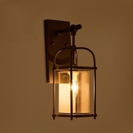 Luminárias de parede estilo industrial criativo com lâmpada de flauta Edison e luzes de decoração de bar interno