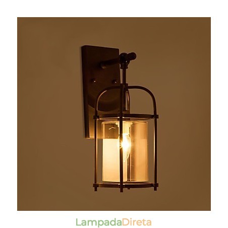 Luminárias de parede estilo industrial criativo com lâmpada de flauta Edison e luzes de decoração de bar interno Luminárias de parede estilo industrial criativo com lâmpada de flauta Edison e luzes de decoração de bar interno