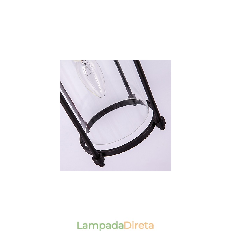 Luminárias de parede estilo industrial criativo com lâmpada de flauta Edison e luzes de decoração de bar interno
