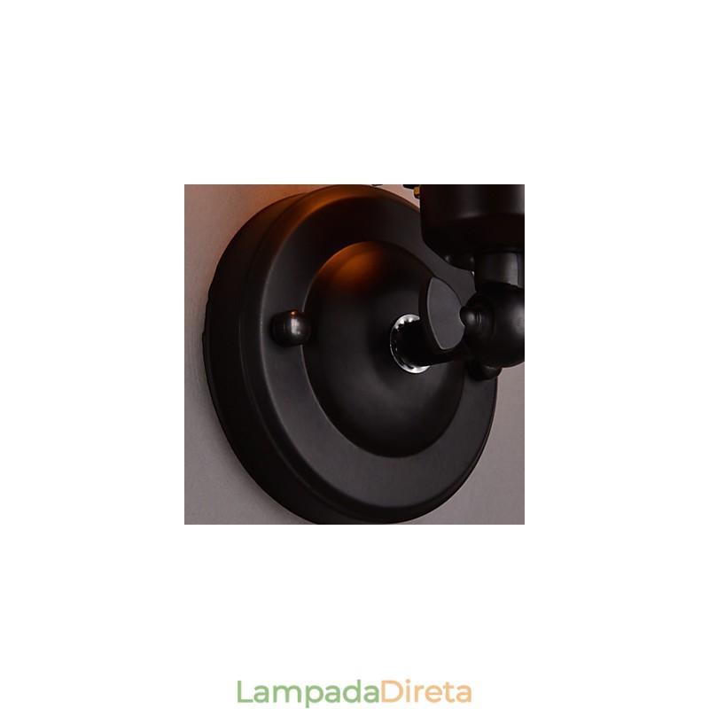 Luminária de parede Matel estilo luxo 1 luz