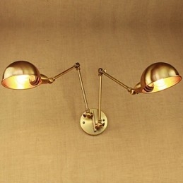 O novo bronze nostálgico moderno rural corredor sala de estar luz quente cabeça longa braço de ferro parede