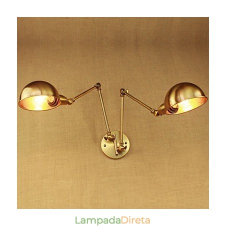 O novo bronze nostálgico moderno rural corredor sala de estar luz quente cabeça longa braço de ferro parede O novo bronze nostálgico moderno rural corredor sala de estar luz quente cabeça longa braço de ferro parede