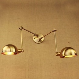 O novo bronze nostálgico moderno rural corredor sala de estar luz quente cabeça longa braço de ferro parede