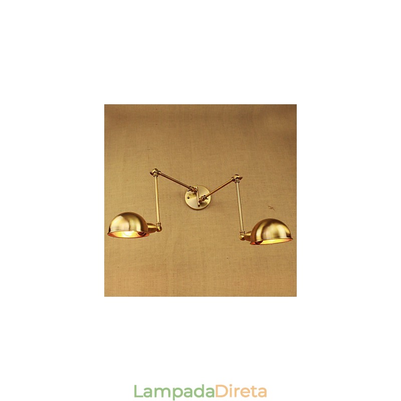 O novo bronze nostálgico moderno rural corredor sala de estar luz quente cabeça longa braço de ferro parede