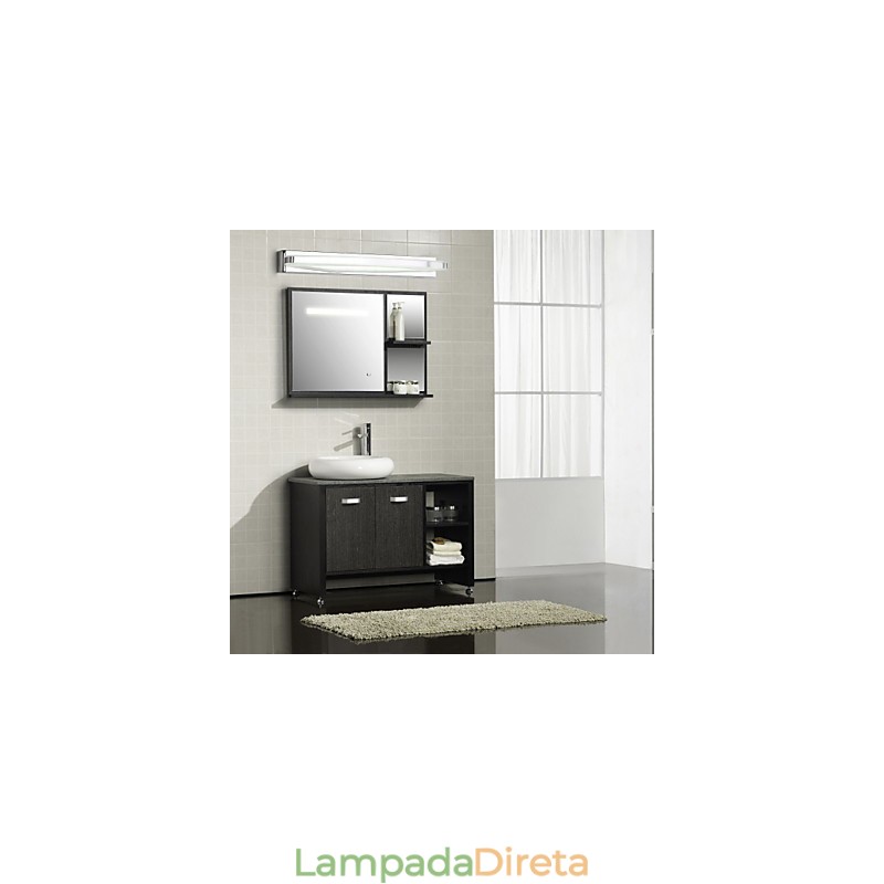 Luminária Espelho Aço Inox e Acrílico