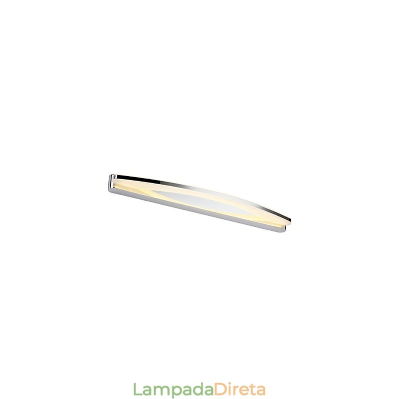 Luminária Espelho Aço Inox e Acrílico