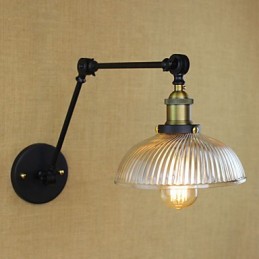 Arandelas de parede Luzes de balanço Luzes de parede de leitura Mini estilo rústico Lodge Metal