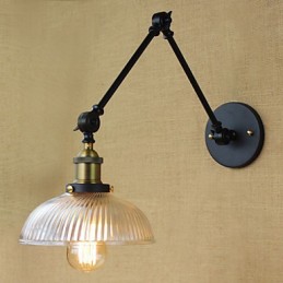 Arandelas de parede Luzes de balanço Luzes de parede de leitura Mini estilo rústico Lodge Metal