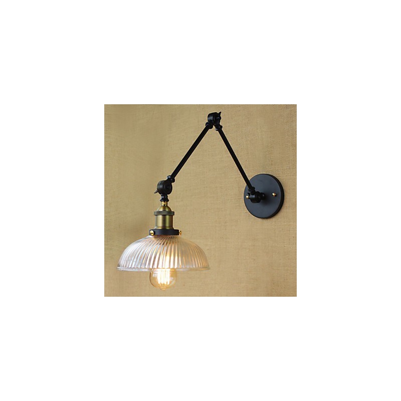 Arandelas de parede Luzes de balanço Luzes de parede de leitura Mini estilo rústico Lodge Metal