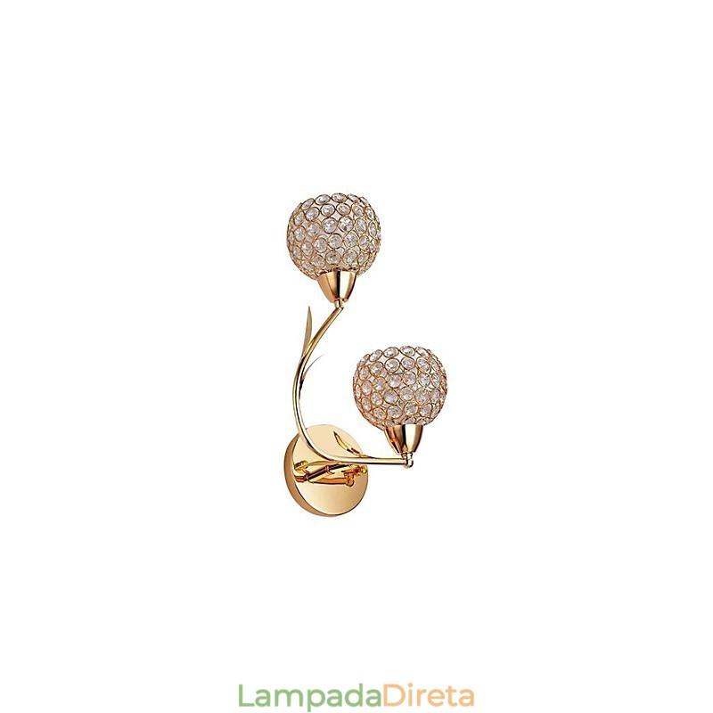 Apliques de parede de cristal Metal moderno e contemporâneo