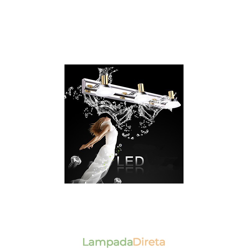 Iluminação de banheiro moderna contemporânea Metal