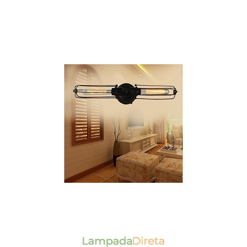 Luminária de parede tradicional clássica mini chaminé