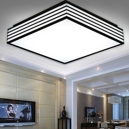 Contraído e contemporâneo preto e quadrado cúpula luz luz
