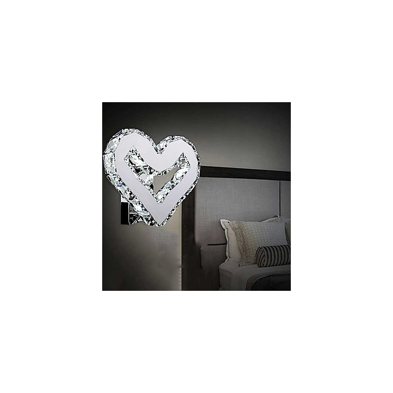 Apliques de parede Cristal Mini Estilo Moderno Contemporâneo Metal