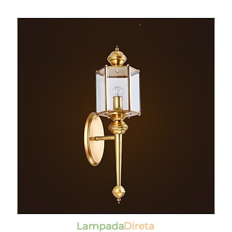 Lâmpada de jardim Lâmpada de cobre completa Lâmpada externa Lâmpada à prova d'água B Lâmpada de jardim Lâmpada de cobre completa Lâmpada externa Lâmpada à prova d'água B
