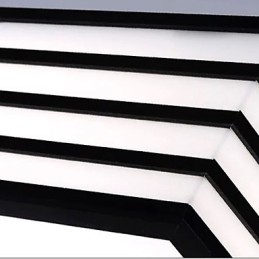 Contraído e contemporâneo preto e quadrado cúpula luz luz