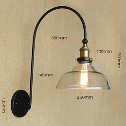 Apliques de parede Iluminação de banheiro Luzes de parede externas Luzes de parede de leitura Tradicional Clássico Metal