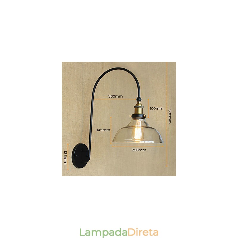 Apliques de parede Iluminação de banheiro Luzes de parede externas Luzes de parede de leitura Tradicional Clássico Metal