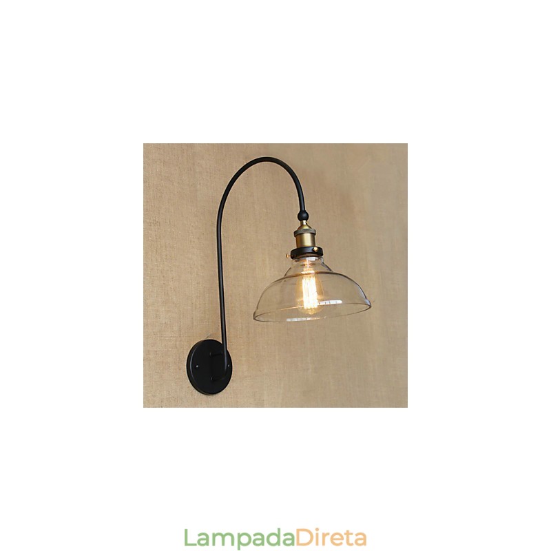 Apliques de parede Iluminação de banheiro Luzes de parede externas Luzes de parede de leitura Tradicional Clássico Metal
