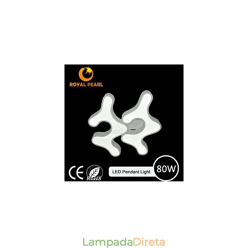 Iluminação pendente de 80 W de venda quente e branca quente