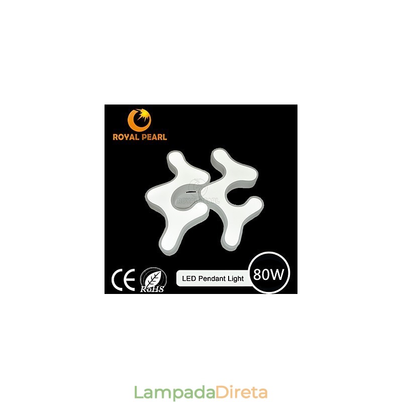 Iluminação pendente de 80 W de venda quente e branca quente
