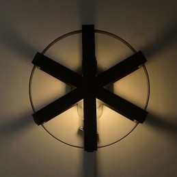 Novo estilo vintage industrial redondo arandela varanda loft entrada corredor quarto lâmpada de parede
