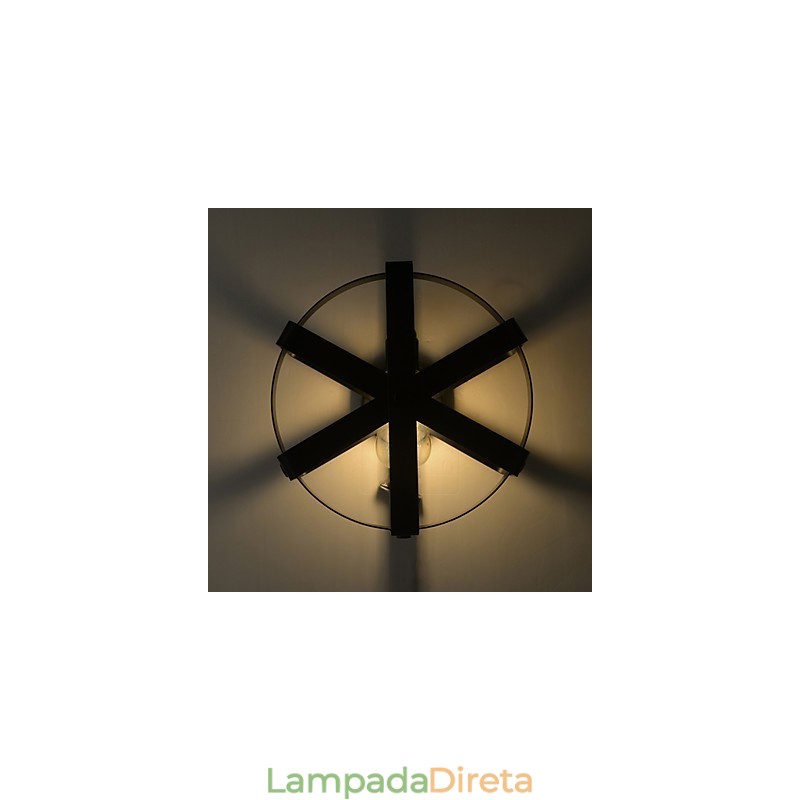 Novo estilo vintage industrial redondo arandela varanda loft entrada corredor quarto lâmpada de parede