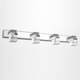 Arandelas de parede Iluminação de banheiro Wall Washers Cristal Mini Estilo Moderno Contemporâneo Metal