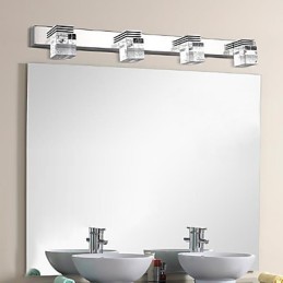Arandelas de parede Iluminação de banheiro Wall Washers Cristal Mini Estilo Moderno Contemporâneo Metal