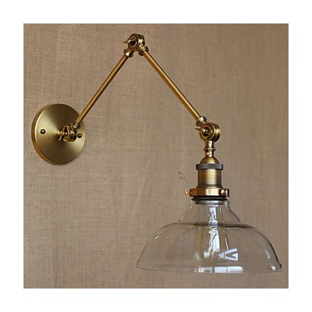 Luminária de parede decorativa estilo LOFT, moderna, de vidro, bronze, café Luminária de parede decorativa estilo LOFT, moderna, de vidro, bronze, café