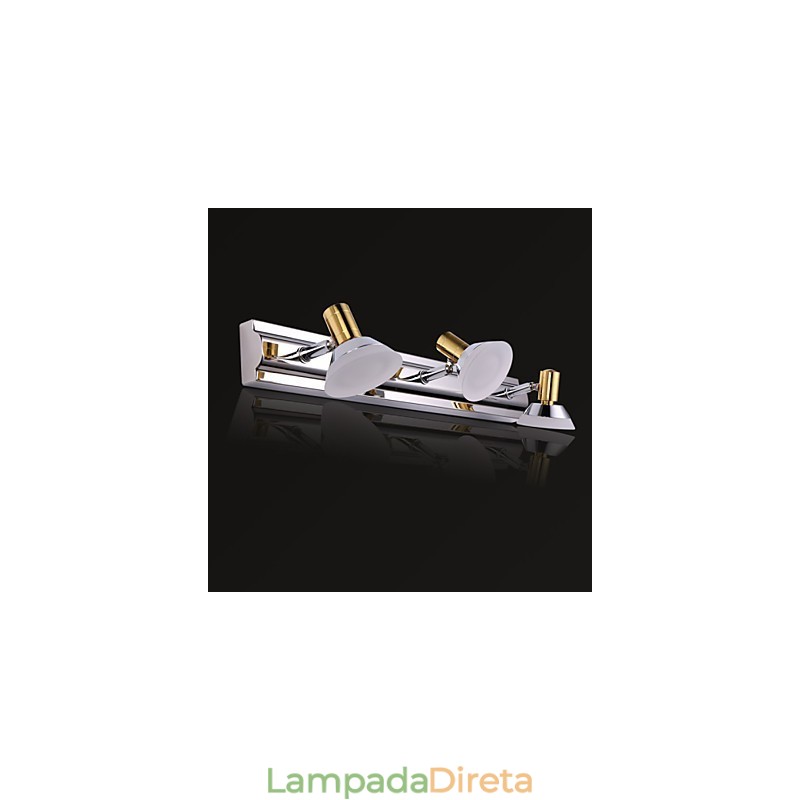 Apliques de parede Iluminação de banheiro Moderno Contemporâneo Metal